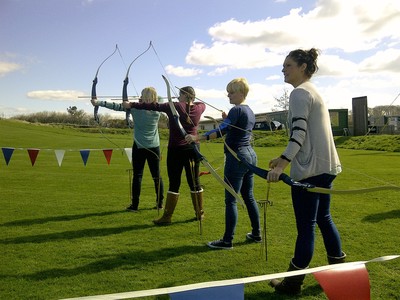 Archery as part of the Hen Olympics