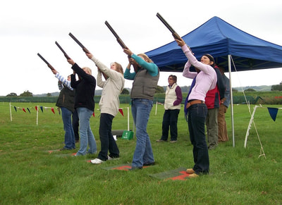 laser clay pigeon shooting fun away day activity