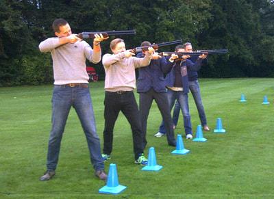 Staineslaser clay pigeon shooting hire
